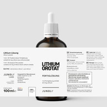 Laden Sie das Bild in den Galerie-Viewer, JUNALI® Lithium Lösung, aus Reinstwasser und reinem Lithium Orotat (2x 100 ml)