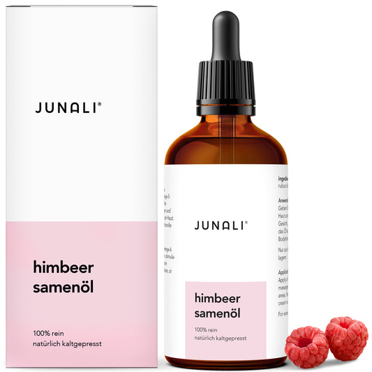 JUNALI® Himbeersamenöl – 100 % rein & kaltgepresst (2x 100 ml)