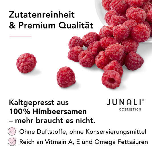 JUNALI® Himbeersamenöl – 100 % rein & kaltgepresst (100 ml)