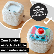 Laden Sie das Bild in den Galerie-Viewer, Musikbox SLEEVY Stretch, Schutzbezug für die Toniebox 1 und 2 aus Teddy Stoff
