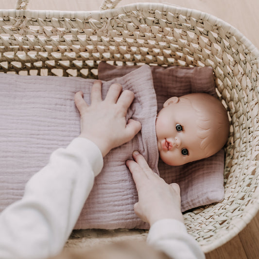 Puppenbettwäsche Pudertraum rosa