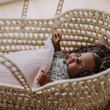 Laden Sie das Bild in den Galerie-Viewer, Puppenbettwäsche Pudertraum rosa