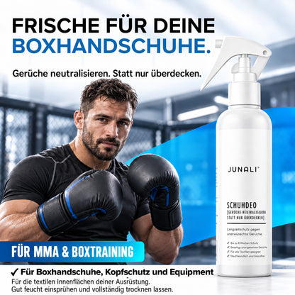 JUNALI® Schuhdeo Spray 250 ml – gegen Schuhgeruch, langanhaltend, biozidfrei