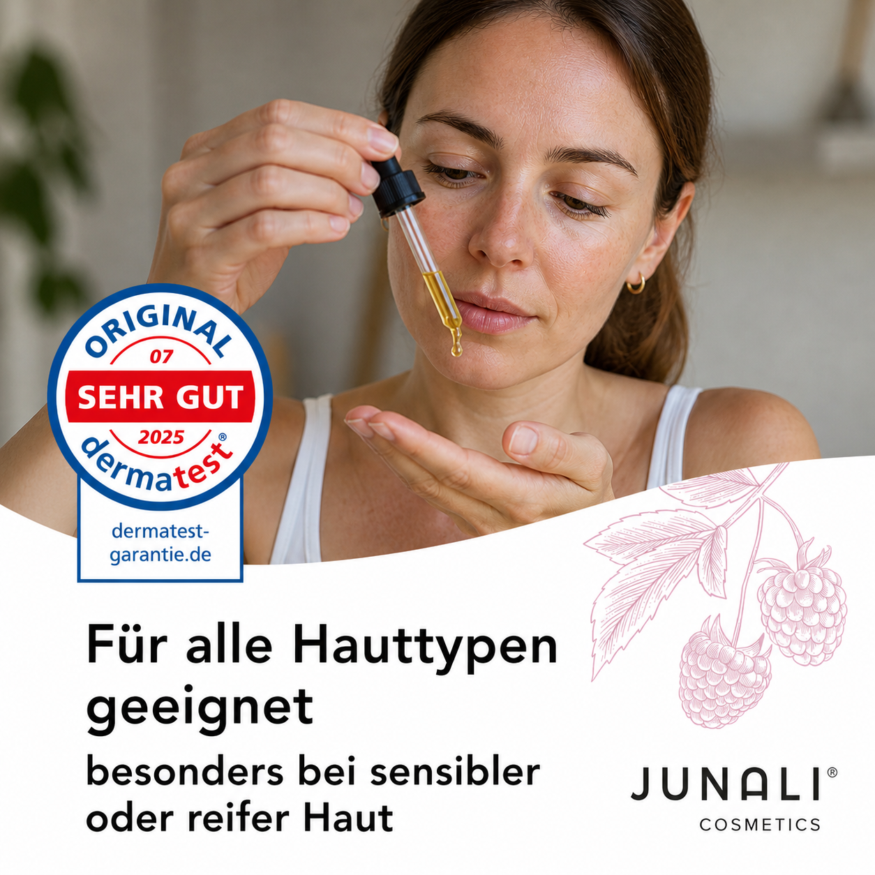 JUNALI® Himbeersamenöl – 100 % rein & kaltgepresst (2x 100 ml)