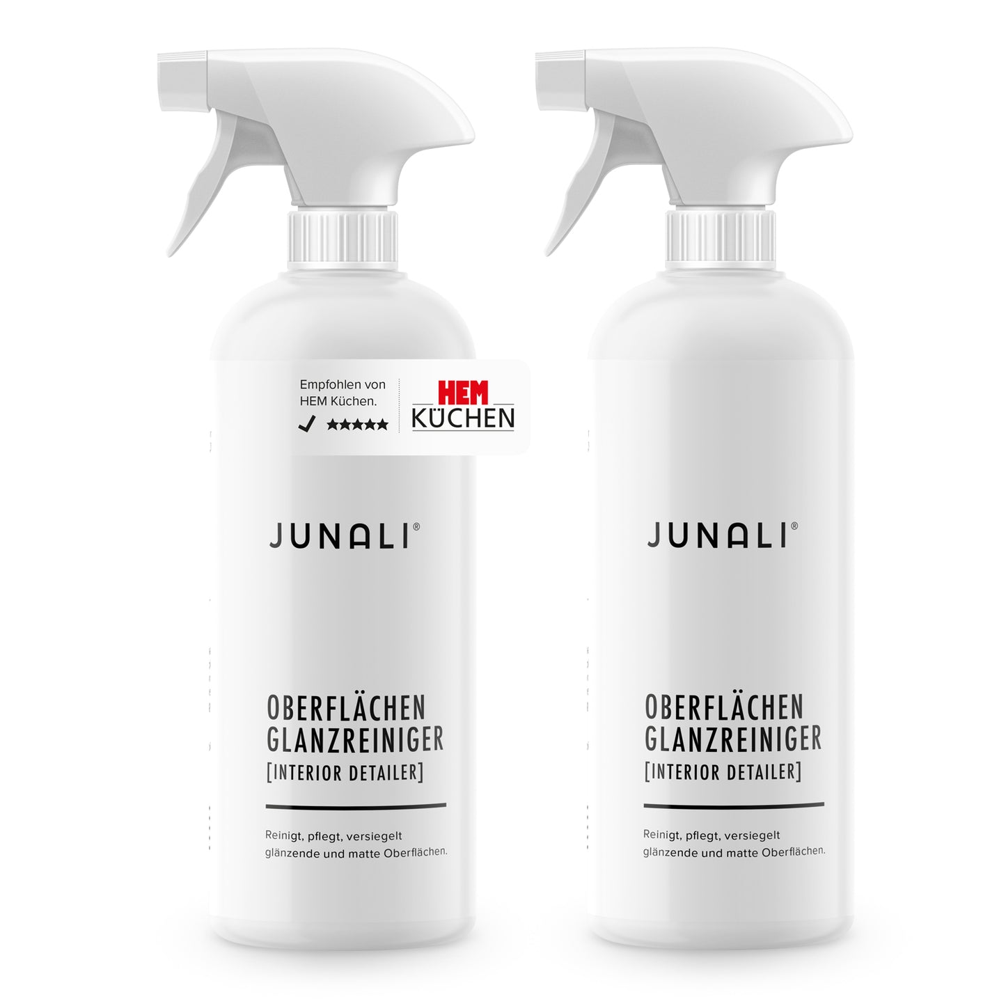 JUNALI® Oberflächen Glanzreiniger - 2x 500 ml Sparset