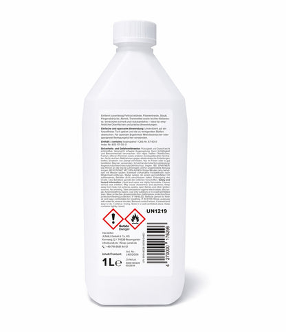 JUNALI® Isopropanol 99,9% Reinheit – Reinigungsmittel für 3D Drucker, Druckbett, Bauplatte & 3D Modelle