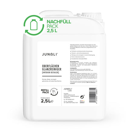junali oberflächen glanzreiniger, 2,5 Liter Nachfüll 