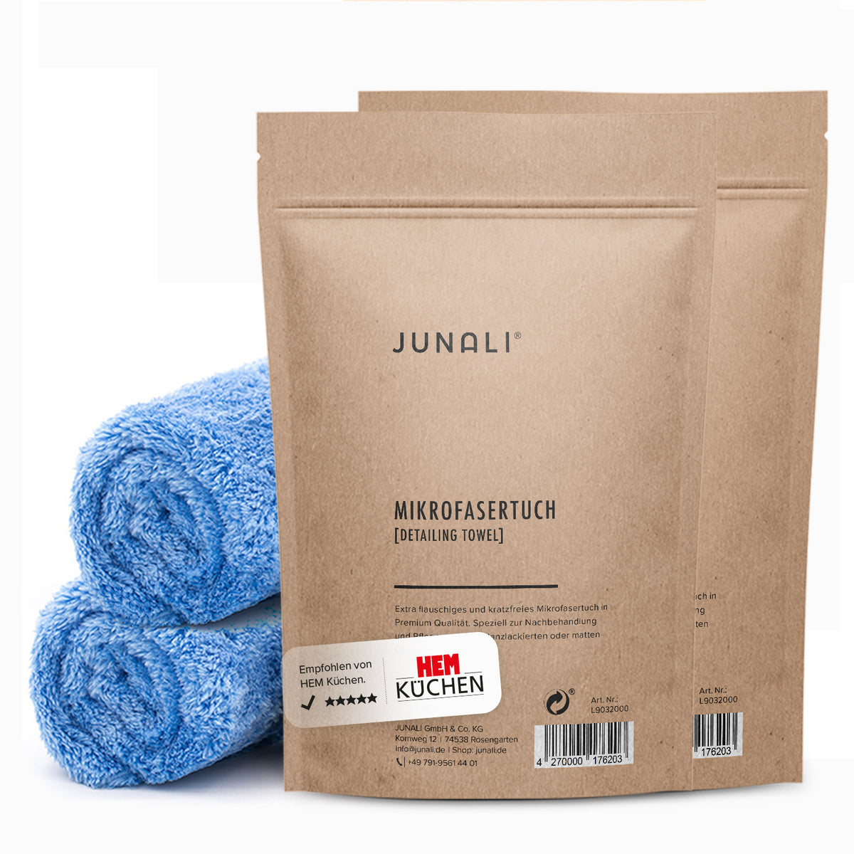 JUNALI Mikrofasertuch, Glanzreiniger Tuch