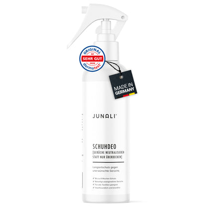 JUNALI® Schuhdeo Spray 250 ml – gegen Schuhgeruch, langanhaltend, biozidfrei