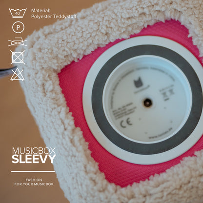Musikbox SLEEVY Stretch, Teddy Natur, Schutzbezug für die Toniebox