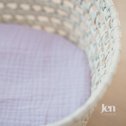 Palm leaf doll basket, jenliving