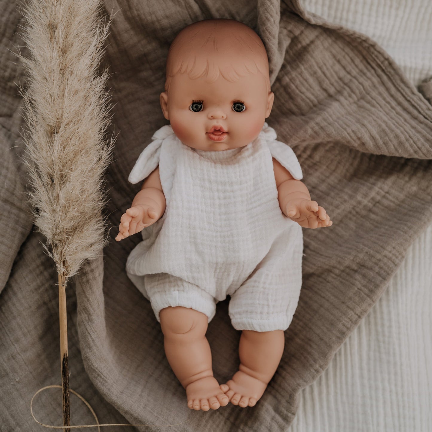 Paola Reina Puppe Scandi Girl + Romper Musselin