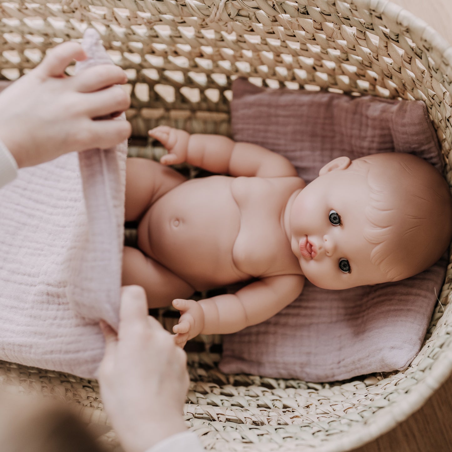 Puppenbettwäsche Pudertraum rosa