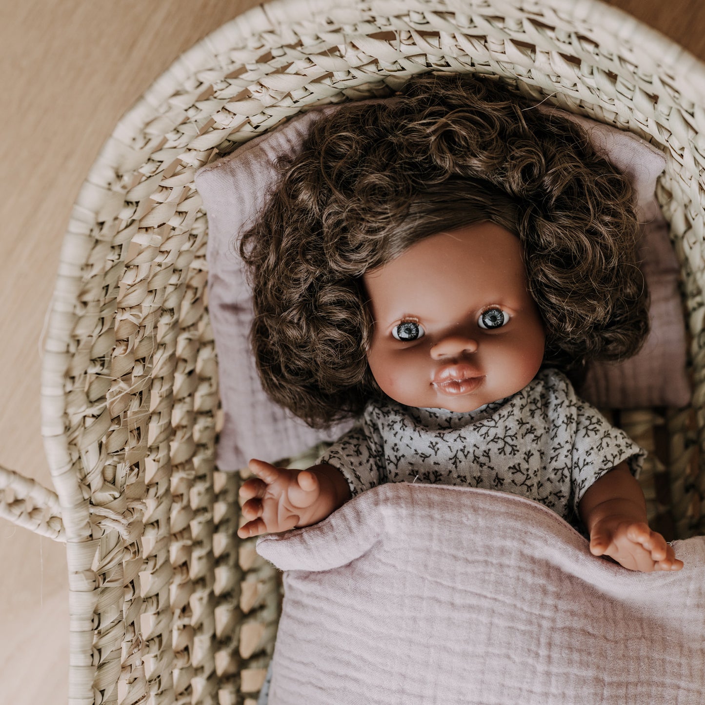 Puppenbettwäsche Pudertraum rosa